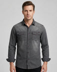 Zayne | Men's Shirt with Striped Detail