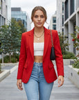 Amelia | Eleganter weißer Damenblazer