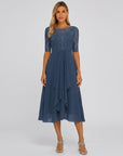 Chloe | Lace & Chiffon A-Line Wedding Guest Dress