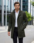 Charlie | Men's Coat with Timeless Trench Style