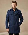 Lachlan | Wool Trench Men's Coat for Stylish Warmth