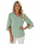 Zara | Women’s Blouse with Flattering V-Neck Design