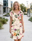 Tahlia | Women's Summer Dress with Floral Ruffle Design