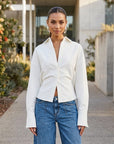 Juliette | Elegant Women’s Blouse with Button Detail
