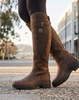 Isla | Women's Waterproof Leather Knee High Boots – Tall Riding Style