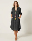 Chloe | Denim Dress with Effortless Shirt Design