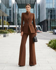 Verity | Women's Blazer & Palazzo Trouser Set