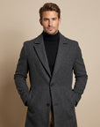 Cooper | Men's Coat with Long Wool Warmth