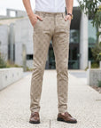 Finley | Tailored Men’s Trousers with Checked Design