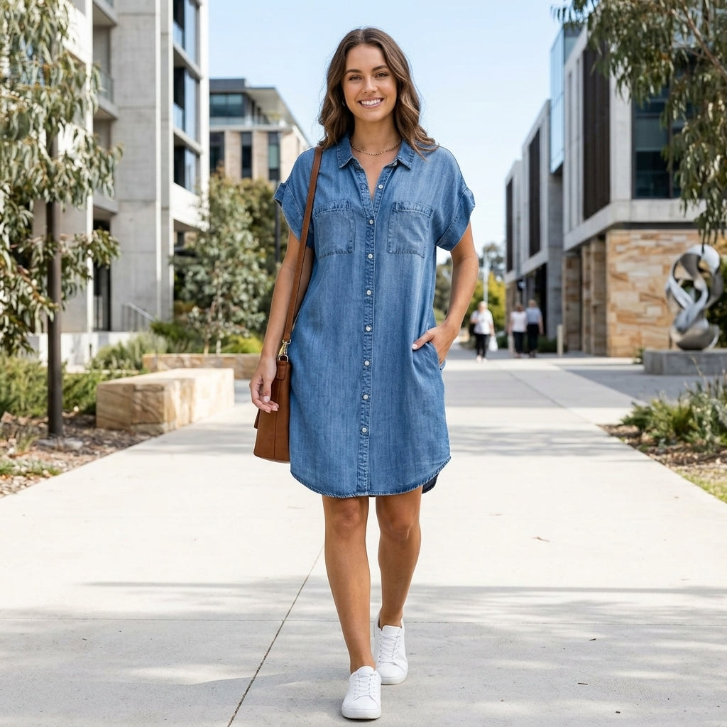 Matilda Denim Dress – Relaxed Summer Fit