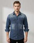 Zayne | Men's Shirt with Striped Detail