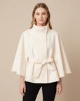 Lila | Long Wool Women's Coat with Removable Belt