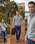 Zayne | Half Zip Men's Sweater for Versatile Wear