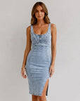Isla | Denim Dress with Defined Silhouette