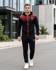 Riley | Men's Tracksuit – Zip Hoodie & Sweatpants Gym Set with Adjustable Waistband