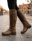 Isla | Women's Waterproof Leather Knee High Boots – Tall Riding Style