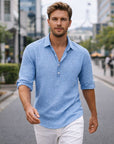 Ben | Warm-Weather Ready Men’s Shirt in Polo Style