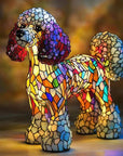 Colorful Stained Glass Dog Lamp - Unique Night Lighting for Dog Lovers 10