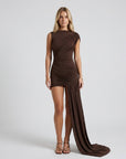 Delilah | Asymmetrisches Cocktailkleid mit dramatischem Drapé
