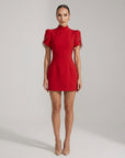 Maeve | Cocktailkleid mit Puffärmeln und strukturierter Silhouette