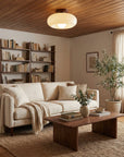 Flush Mount Ceiling Light - Elegant LED Fixture for Cozy Spaces 2