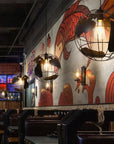 Industrial Retro Chandelier - Unique Vintage Metal Pendant Light 1
