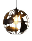 Industrial Retro Chandelier - Unique Vintage Metal Pendant Light 3