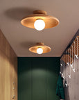 Minimalist Wood Ceiling Light - Elegant Flush Mount for Any Room 3