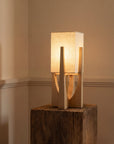 Modern Floor Lamp - Handcrafted Fabric & Wooden Base for Cozy Lighting 3