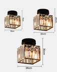 Modern Flush Mount Ceiling Light - Elegant Crystal Shade Design 8