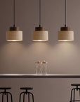 Natural Travertine Pendant Light - Adjustable, Dimmable Elegance 2