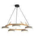 Nature-Inspired LED Chandelier - Adjustable Height & Warm Illumination 1