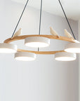 Nature-Inspired LED Chandelier - Adjustable Height & Warm Illumination 2