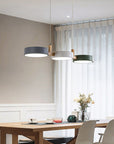 Nordic Flush Ceiling Light - Modern Iron & Wood Design for Elegance 2
