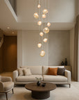 Nordic Villa Chandelier - Adjustable LED Lighting for Modern Spaces 6