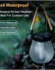 Solar Flickering Flame Lantern - Eco-Friendly Outdoor Lighting 6