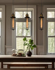 Vintage Industrial Pendant Light - Cozy Metal Cage for Kitchen & Dining 2