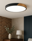 Wooden Ceiling Light Fixture - Minimalist Design with Soft Illumination 3