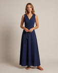 Harper | Schmeichelndes Wickel-Maxikleid für Hochzeitsgäste