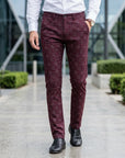 Finley | Tailored Men’s Trousers with Checked Design