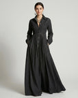 Willow | Denim Dress with Long Sleeve Maxi