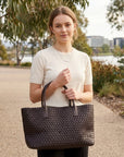 Brielle | Women’s Tote Bag with Handwoven Texture