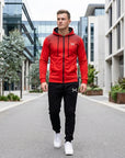 Riley | Men's Tracksuit – Zip Hoodie & Sweatpants Gym Set with Adjustable Waistband