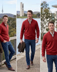 Zayne | Half Zip Men's Sweater for Versatile Wear
