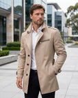 Charlie | Men's Coat with Timeless Trench Style