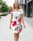 Tahlia | Women's Summer Dress with Floral Ruffle Design