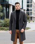 Cooper | Men's Coat with Long Wool Warmth