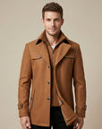 Lachlan | Wool Trench Men's Coat for Stylish Warmth