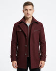 Braxton | Men’s Trench Coat with Refined Fit