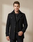 Lachlan | Wool Trench Men's Coat for Stylish Warmth